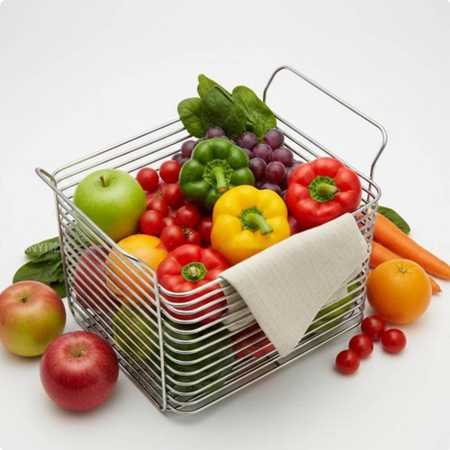 Metal wire organizer bin - metal,
