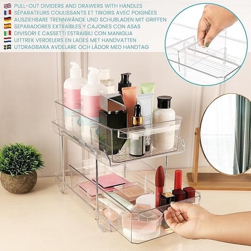 Tier bathroom storage - 2-tier,